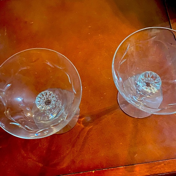 Vintage TIFFIN-FRANCISCAN Rose Marie Clear (Cut) Champagne/Tall Sherbet Glass - Picture 6 of 6